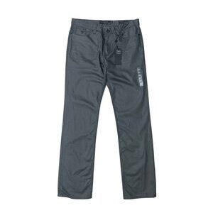 Guess Men’s Lincoln Slim Straight Coated Shiny Gray Denim Jeans Size 36x34 NEW